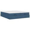vidaXL Ottoman bed met matrassen 180x200cm stof blauw