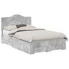 vidaXL Bedframe met lade Beton Grijs 120 x 190 cm Bewerkt hout
