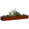 vidaXL Plantenbak roestig 360x80x40 cm weervast staal