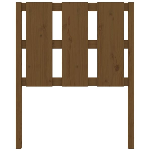 vidaXL Hoofdbord 80,5x4x100 cm massief grenenhout honingbruin