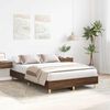 vidaXL Bedframe zonder matras 135x190 cm spaanplaat bruin eiken