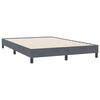 vidaXL Boxspring met matras fluweel donkergrijs 140x220 cm