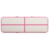 vidaXL Gymnastiekmat met pomp opblaasbaar 300x100x15 cm PVC roze