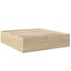 vidaXL Bedframe bewerkt hout sonoma eikenkleurig 200x200 cm