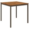 vidaXL Tuindiner tafel Natuurlijk en Koffie 80 x 80,5 x 75 cm