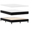 vidaXL Boxspringbed met matras Zwart 160 x 200 cm Fluweel