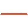 vidaXL Wandplank met plank 2 pcs Rood 60 x 9 x 3 cm Bewerkt hout