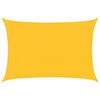 vidaXL Zonnezeil 160 g/m&sup2; rechthoekig 4x6 m HDPE geel
