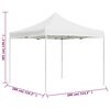 vidaXL Partytent professioneel inklapbaar 3x3 m aluminium wit