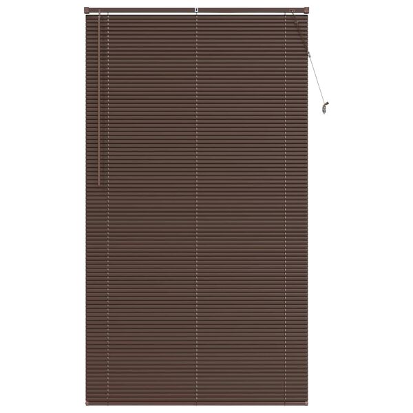 vidaXL Venetiaanse Blind Donkerbruin met Patroon 213 x 120 cm PVC