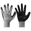 vidaXL Werkhandschoenen 12 st Grijs en zwart 9 / l Polyester