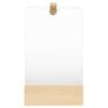 vidaXL Wandspiegel 23x29,5 cm massief grenenhout