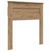 vidaXL Hoofdbord Artisan Eiken Bewerkt hout