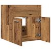 vidaXL Wastafelkast 41x38,5x46 cm bewerkt hout oud houtkleurig
