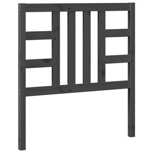vidaXL Hoofdbord 96x4x100 cm massief grenenhout grijs