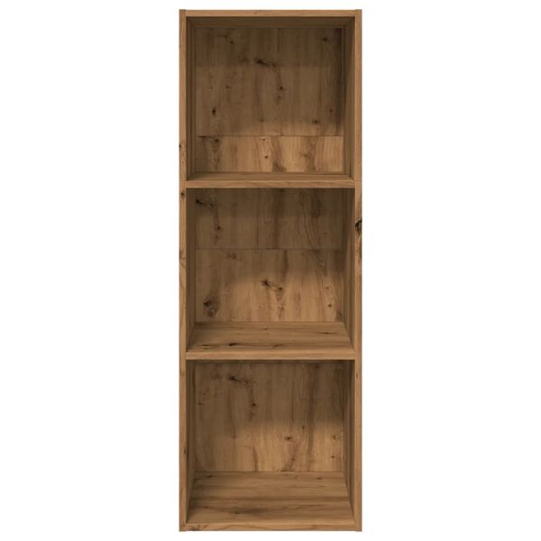 vidaXL Boekenkast 40x30x114 cm bewerkt hout artisanaal eikenkleurig