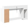 vidaXL Bureau met LED-verlichting 160x55x91 cm bewerkt hout wit