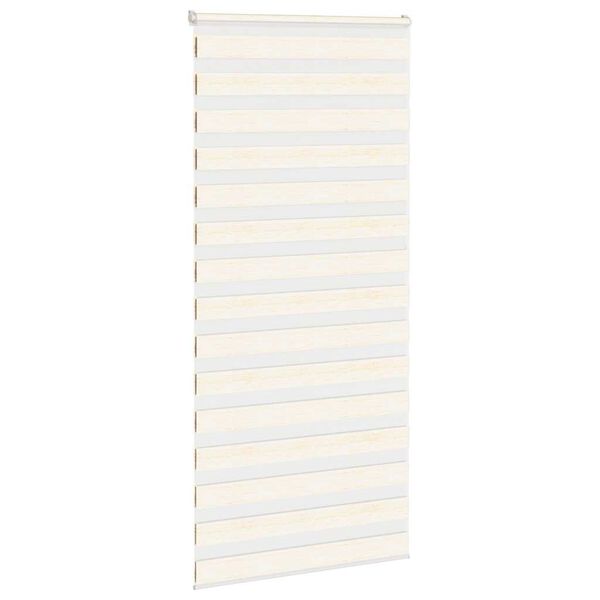 vidaXL Zebra rolgordijn 105x200 cm stofbreedte 100,9cm marmerbeige