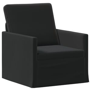 vidaXL Enkele sofa Zwart 70 x 81 x 82 cm fluweel