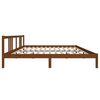 vidaXL Bedframe massief hout honingbruin 200x200 cm