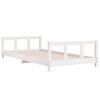 vidaXL Kinderbedframe 90x190 cm massief grenenhout wit