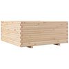 vidaXL Plantenbak 110x110x49,5 cm massief grenenhout