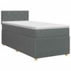vidaXL Boxspringbed met matras Donkergrijs 80 x 200 cm Stof