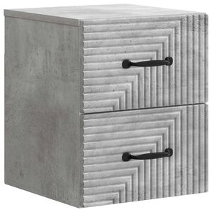 vidaXL Wandbeugel Bedkast Betongrijs 34,5 x 33 x 40 cm Bewerkt hout