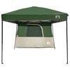 vidaXL Camping Tent Set met dak met opslag 2 pcs Groen Taffeta en Stof
