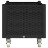 vidaXL Plantenbak met wielen 80x50x54 cm polypropeen zwart