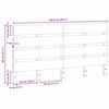 vidaXL Hoofdbord Bruin 140,5 x 3 x 80 cm Massief grenenhout