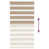 vidaXL Zebra Blind 70x100 cm stofbreedte 65,9 cm polyester zandbruin