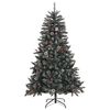 vidaXL Kunstkerstboom met 150 LED Groen 150 cm PVC en Plastic en Staal