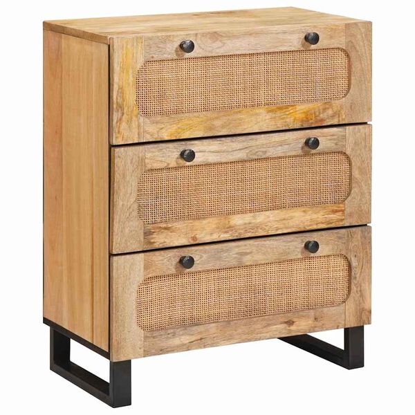 vidaXL Dressoir Bruin 60 x 33 x 75 cm Massief Mango Hout