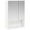 vidaXL Badkamer spiegelkast Wit 50 x 14,5 x 70 cm Bewerkt hout
