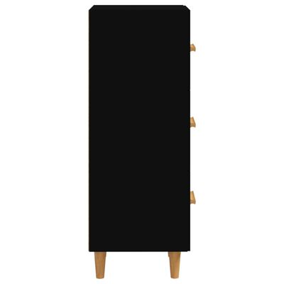 vidaXL Dressoir 34,5x34x90 cm bewerkt hout zwart