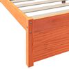 vidaXL Boekenkast Bed 2 pcs Wasbruin 200 x 150 cm Massief Vurenhout
