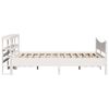 vidaXL Bedframe met hoofdbord massief grenenhout wit 120x190 cm
