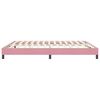 vidaXL Bedframe zonder matras 180x220 cm fluweel roze
