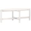 vidaXL Salontafel 118x63x45 cm massief grenenhout wit