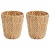 vidaXL Afvalpapier bakken 2 st Waterhyacint 26 x 26 x 29 cm Naturel