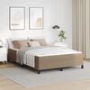 vidaXL Bedframe met matras Cappuccino 140 x 200 cm Stof