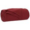 vidaXL Kleden 6 pcs Bordeaux Rood 200 x 150 cm Fleece