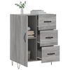 vidaXL Dressoir 69,5x34x90 cm bewerkt hout grijs sonoma eikenkleurig