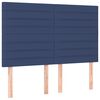 vidaXL Boxspring met matras stof blauw 140x200 cm