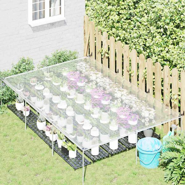 vidaXL Doorzichtig zeildoek met zeilringen 2x3 m polyethyleen