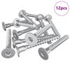 vidaXL Confirmatschroeven 12 pcs Zilver &Oslash;5 x 40 mm Metaal