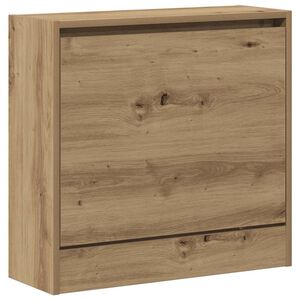 vidaXL Schoenenkast 60 x 21 x 57 cm Bewerkt hout Artisan Eiken