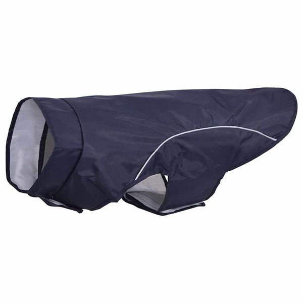 vidaXL Hondenregenjas met reflecterende strips polyester blauw XL