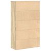 vidaXL Boekenkast 60x24x101,5 cm bewerkt hout sonoma eikenkleurig